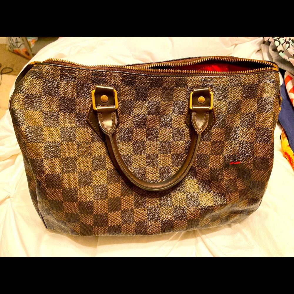 Louis Vuitton Speedy Damier Checkerboard Purse 👜
